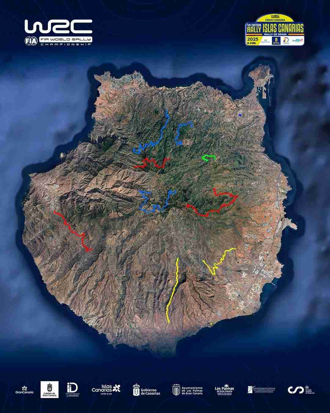 Rally Islas Canarias 2025 The Canary Guide Rally Islas Canarias 2025 Map 